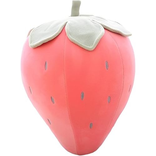 Cute Fruit Kids Pillow Stuffed Strawberry Plush Pillows Super Soft Girls Pillows Cushion Seat for Kids Toys (Pink,7.8"/20cm)
