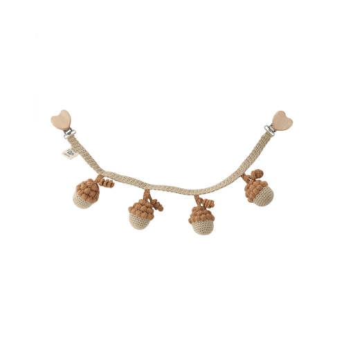 Acorn Pram Chain | caramel