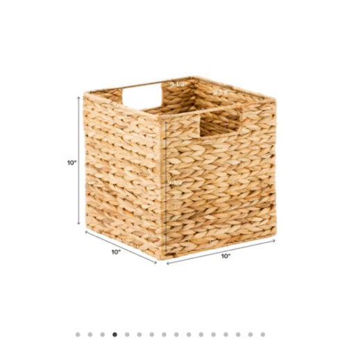 Water Hyacinth Storage Cubes with Handles | The Container Store