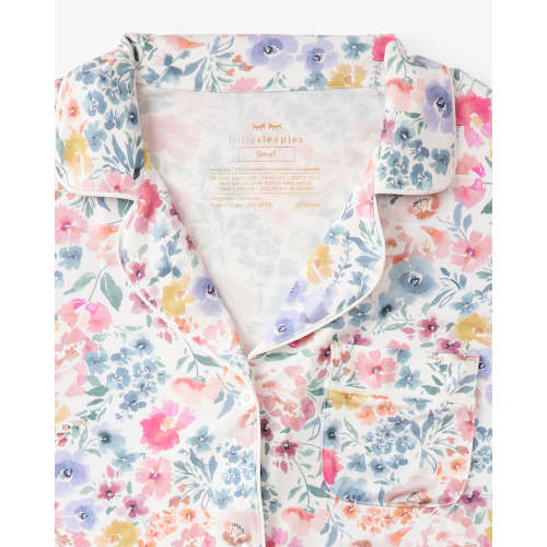 Tiny Blooms Women's Short Sleeve & Shorts Pajama Set