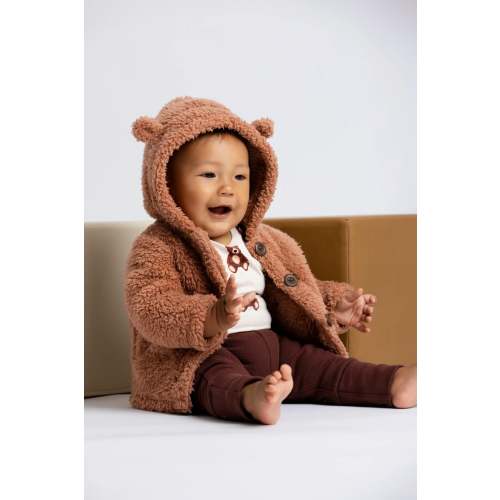 Sherpa Teddy Cardigan - Organic Baby, Toddler, & Kids Clothes - Monica + Andy