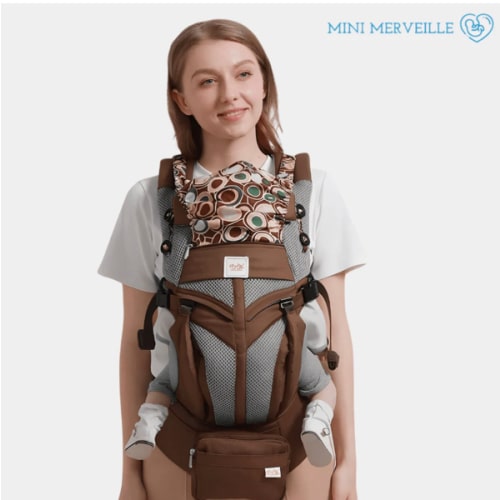 Physiological Baby Carrier 0–48 Months | Ergonomic & Comfortable – Front and Back Carry – Mini merveille