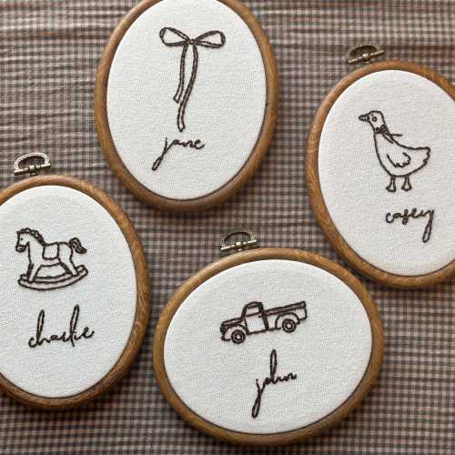 Custom Name Embroidery Hoop, Baby Nursery Decor, Nursey Wall Decor, Custom Baby Name Announcement, Vintage Baby Decor