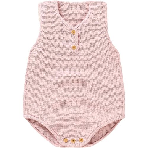Baby Knit Romper Summer Sleeveless V-Neck Sweater