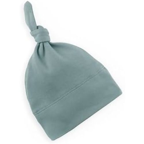 Colored Organics - Newborn Hat - Organic Cotton Baby Hat - Top Knot Newborn Cap
