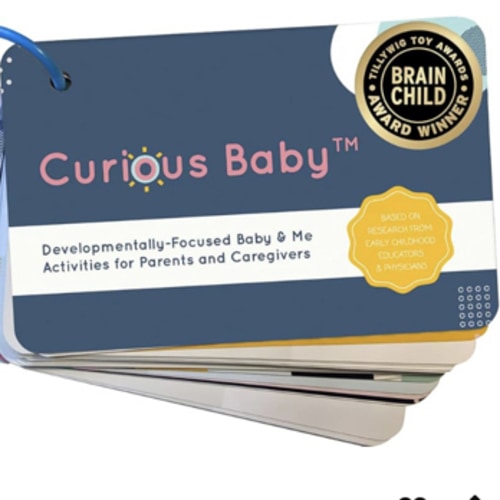 Curious Baby™ Award Winning 40+ Activities for Baby & Me (0-12 Months) | Developmentally-Focused and Stimulating Creative Playtime Ideas for Baby & Me | Includes Black/White High-Contrast Cards