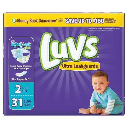Luvs Diapers Size 2, 31 Count