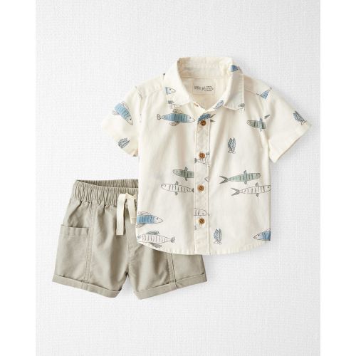 Baby Boy 2-Piece Fish-Print Set Made with Organic Cotton - Little Planet | Carter's