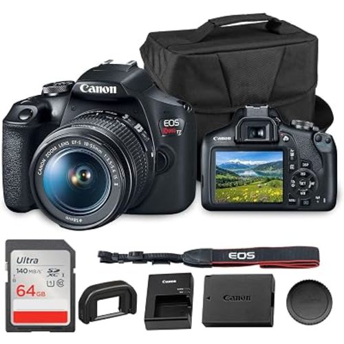 Canon EOS Rebel T7 DSLR Camera with 18-55mm Lens Bundle