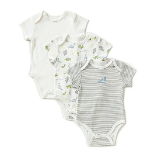 Little Me Baby Boys Newborn-9 Months Tiny Dinos 3-Piece Bodysuit Set