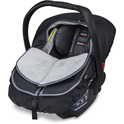 Britax B-Warm Insulated Infant Car Seat Cover, Machine Washable, Polar Mist
