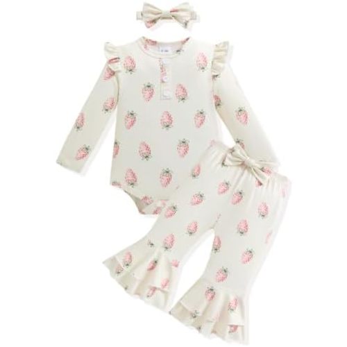 Vibebox Baby Girl Clothes Fall Winter Coming Home Outfits Preemie-12 Months