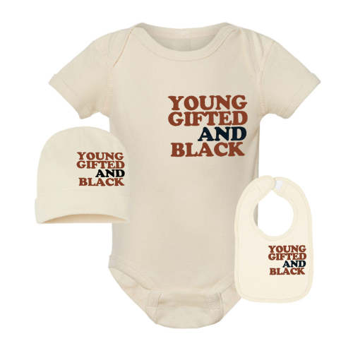 Young Gifted & Black Infant Baby Set YGB