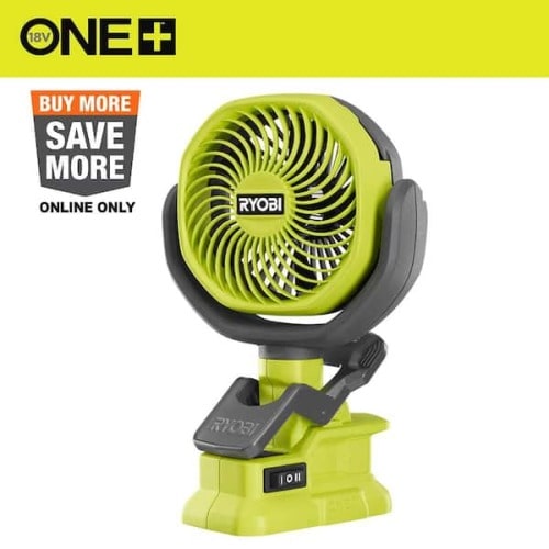 USB Lithium Clamp Fan Kit with 2.0 Ah USB Lithium Battery and Charging Cable