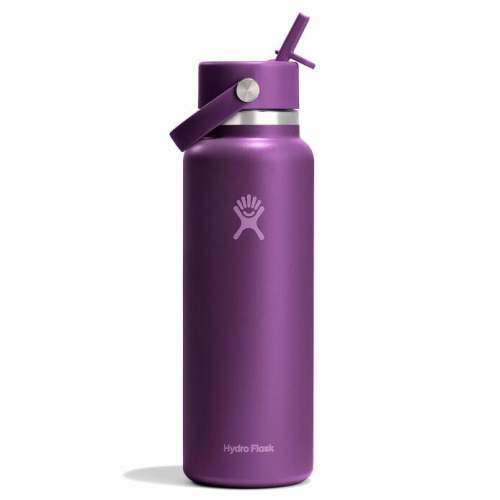 40 oz Wide Mouth w/ Flex Straw Cap for breastfeeding hydration:)