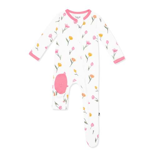 Zippered Footie in Tulip