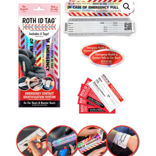 The ROTH ID TAG™ | An emergency identification system that enables parents and caregivers to designate emergency contacts for children and dependents for first responders. - ROTH ID TAG | Emergency Contact Identification Systems