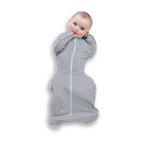 Love to Dream Swaddle UP, Baby Sleep Sack, Self-Soothing Swaddles for Newborns, Improves Sleep, Secure Fit Helps Calm Startle Reflex, New Born Essentials for Baby, 1.0 TOG, 13-19 lbs, Gray