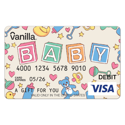 $50 Vanilla® Visa® Baby Blocks eGift Card