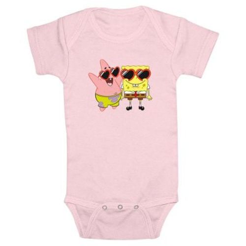 Infant's SpongeBob SquarePants Heart-Shaped Sunglasses Bodysuit - Light Pink - 18 Months