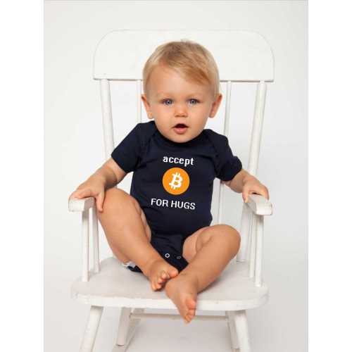 Bitcoin baby bodysuit Bitcoin clothes for baby Crypto baby