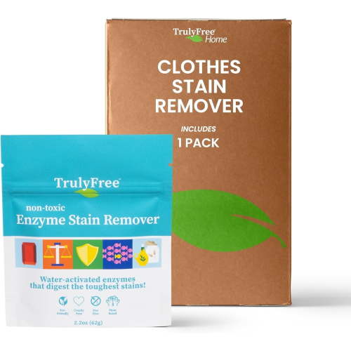Truly Free Enzyme Laundry Stain Remover Laundry Booster with Enzymes, 50 Loads