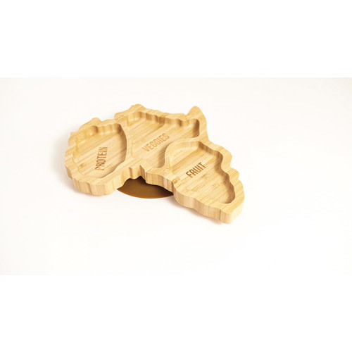 Mama Africa Bamboo Suction Plate | Tre's Lunchbox