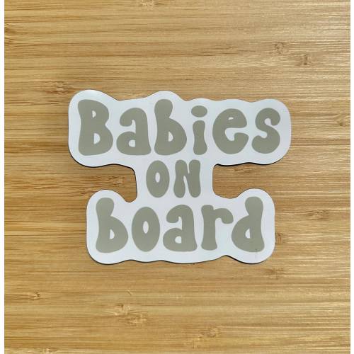 Babies On Board Car Magnet, Baby Shower Gift, Boho Car Magnet, Car Decal
