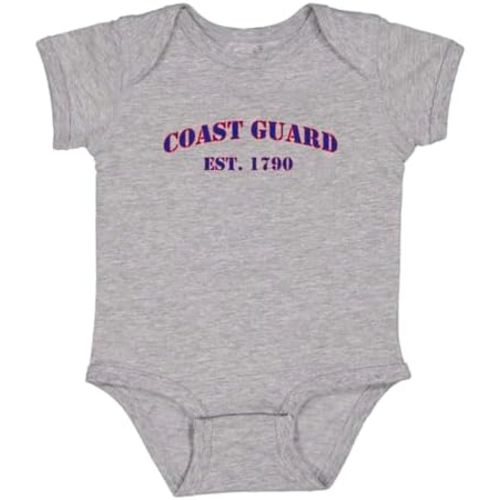 USCG United States Coast Guard Est. 1790 Unisex Baby Bodysuit One Piece Romper Onesie
