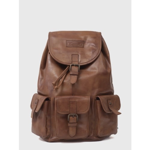 Piper Cognac Brown Leather Backpack