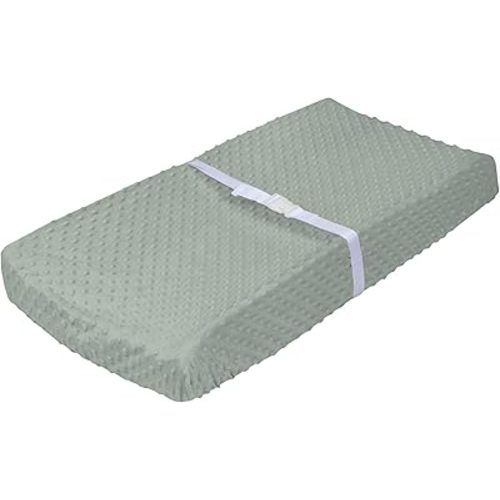 Gerber Unisex Baby Changing Pad Cover, Dino Time, Green with White Polka Dots, Soft Velboa, Newborn, Infant, Baby, CHANGING PAD COVER