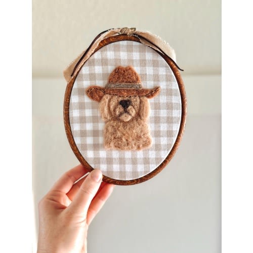 Personalized Western Nursery Wall Art, Cowboy Dog with Hat, Baby Boy Nursery Decor, Cowboy Nursery, Baby Shower Gift, Neutral Rustic Decor