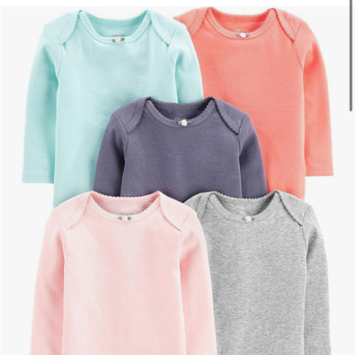 Simple Joys by Carter's Baby Girls 5-pack Long-sleeve Bodysuit