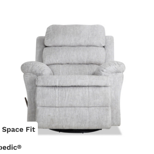 Bob-O-Pedic® Parchment Swivel Manual Gliding Recliner