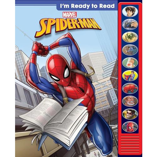 Marvel - I'm Ready to Read with Spider-Man - Interactive Read-Along Sound Book - Great for Early Readers - PI Kids