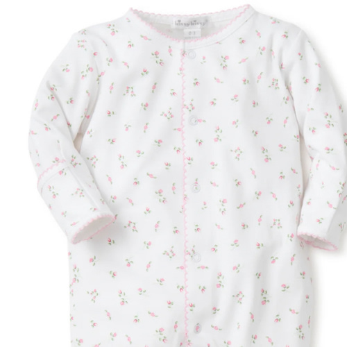 Garden Roses Print Footie