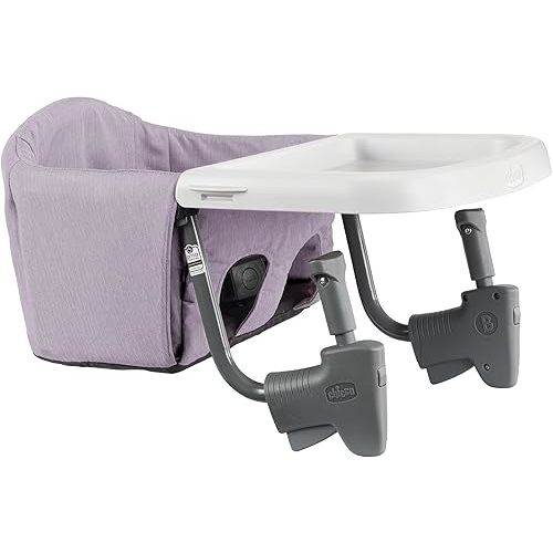 Chicco FastLock Go Hook-On High Chair with Carry Bag, Portable High Chair for Babies and Toddlers, Sets up in Seconds, Lupine/Purple