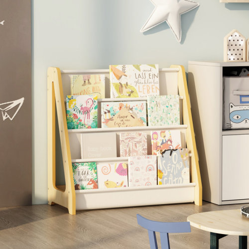 Isabelle & Max™ Annonciade Recycled Fabric Kids 4 Tier Sling Bookshelf | Wayfair