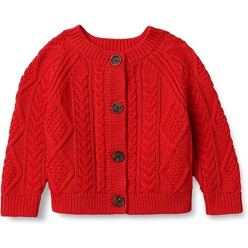 Amazon Essentials x Sofia Grainge Unisex Toddlers and Babies' Fisherman Cardigan Sweater