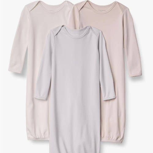 Amazon Essentials Unisex Babies' Long Sleeve Cotton Sleeper Gown