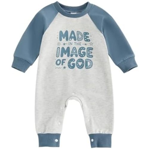 Newborn Baby Boy Fall Winter Clothes Long Sleeve Jumpsuit Romper Oneise