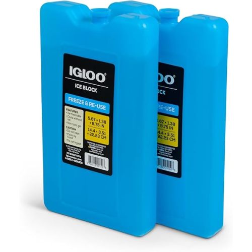 Igloo Maxcold Ice Blocks, Long Lasting Cold Freezer Ice Packs