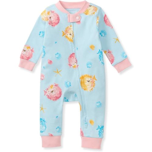 Burt's Bees Baby baby-girls Sleep and Play Pajamas, 100% Organic Cotton, One-piece Footless Pajamas