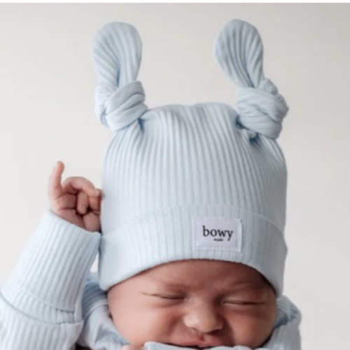 Double Knot Beanie - Powder Blue