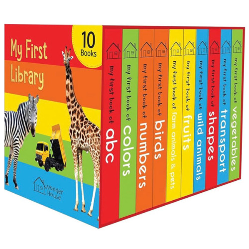 My First Library: Boxset of 10 Board Books for Kids