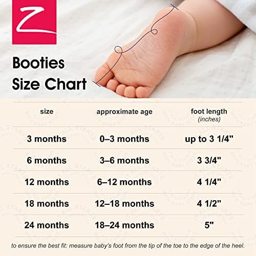 Zutano Unisex Organic Cotton Baby Booties With Gripper Soles