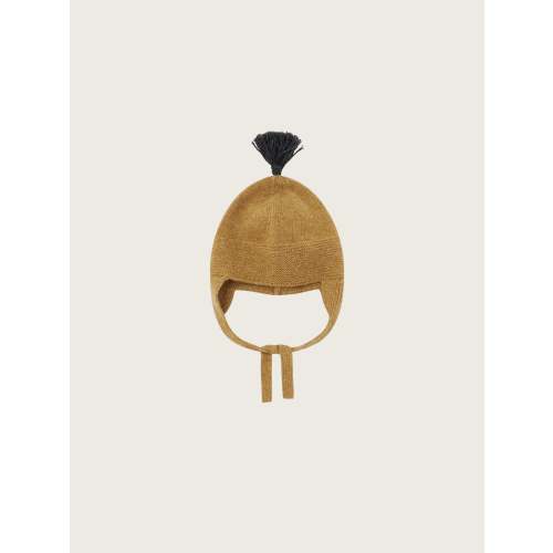 Cocoon contrast Tassel Hat