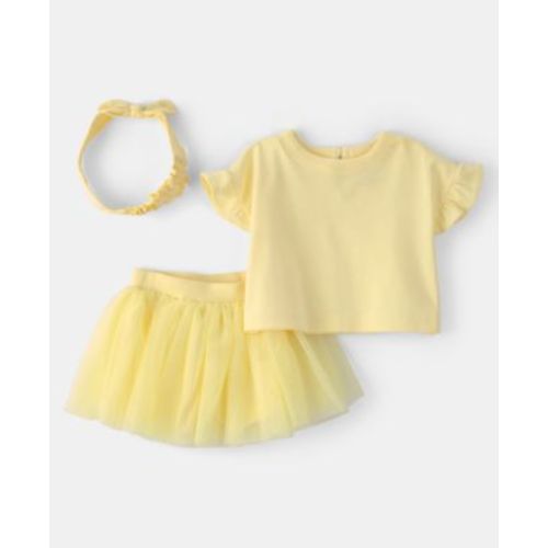 Baby Girls' Top, Skort and Headband, 3-Piece Set