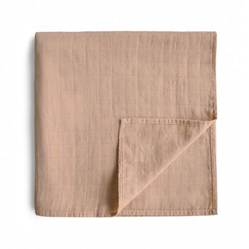 Organic Cotton Muslin Swaddle Blanket Natural One Size