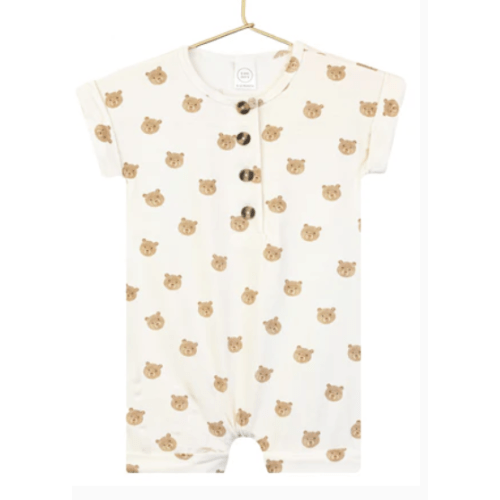 Teddy Romper - Newborn - 3 Months